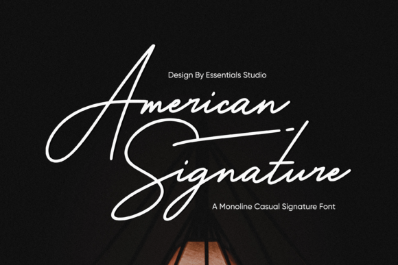 American Signature: The Elegant Script Font for Clear Campaign Messages