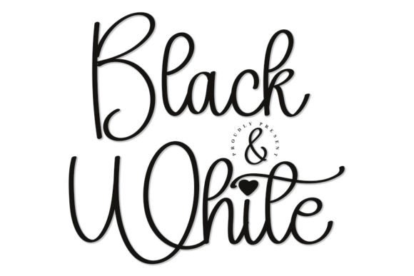 Black and White: A Font for Campaigns That Need Elegance and Edge