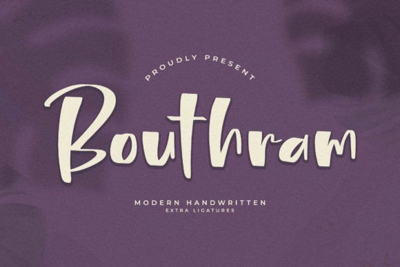 Bouthram: A Modern Handwritten Font for Editorial Personality