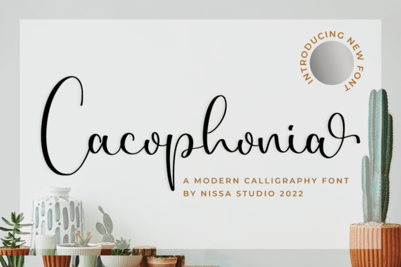 Cacophonia: The Elegant Font Your Campaign Visuals Deserve