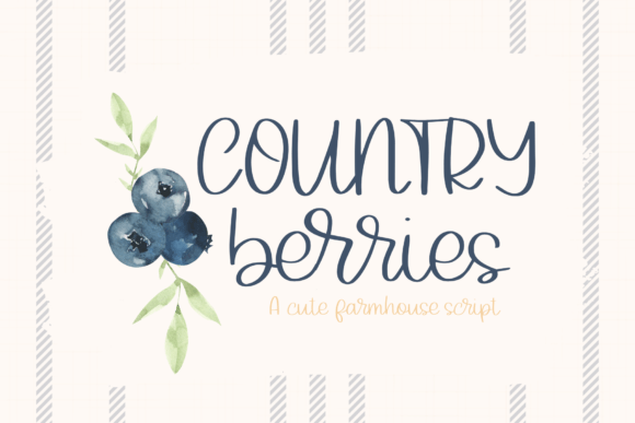 Country Berries: A Font for Calm Editorial Personality