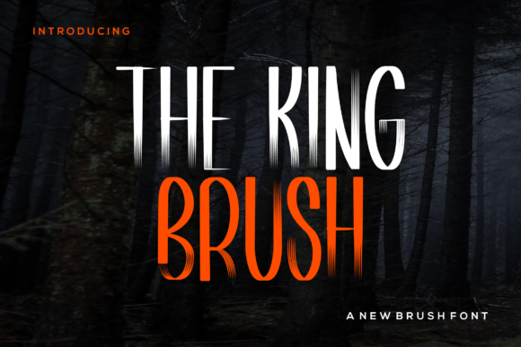 Crafting Editorial Mood with The King Brush Typeface