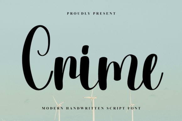 Crime: A Handwritten Font That Speaks to Crafters