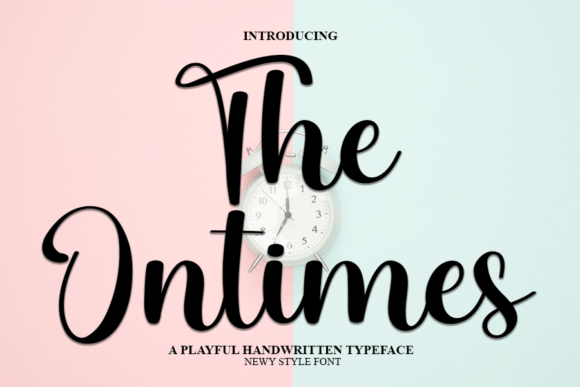 Discover The Ontimes: A Handwritten Font for Creative Product Design