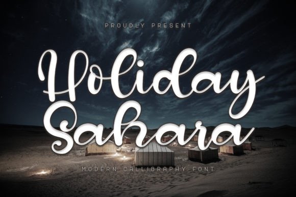Holiday Sahara: A Graceful Handwritten Font for Modern Brands