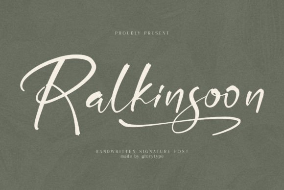 Ralkinsoon: The Handwritten Signature Font for Authentic Digital Design