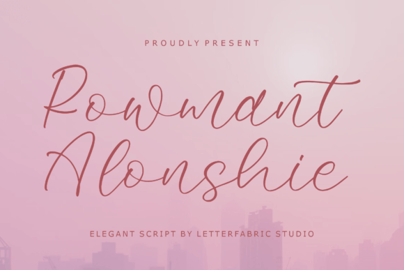 Rowmant Alonshie Script Font for Campaign Clarity