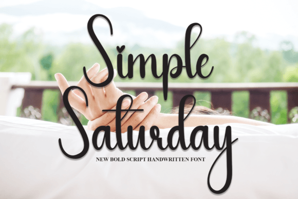 Simple Saturday: A Calm Handwritten Font for Editorial Projects