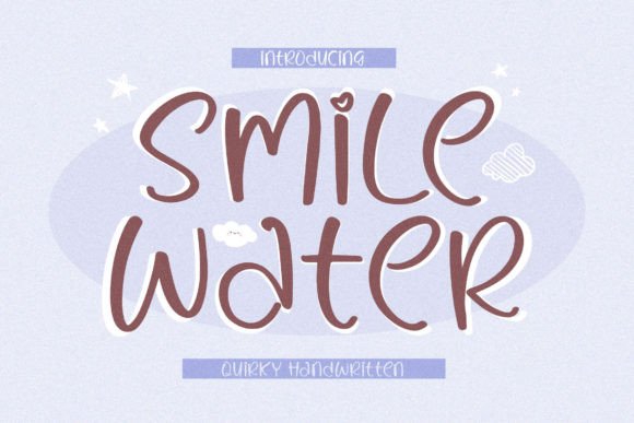 Smile Water: A Handwritten Font for Editorial Expression