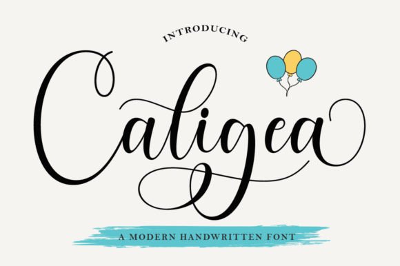 The Caligea Font: A Modern Script Typeface for Everyday Branding