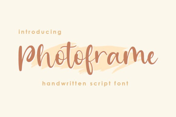 The Creative Charm of Photoframe: A Handwritten Font for Makers