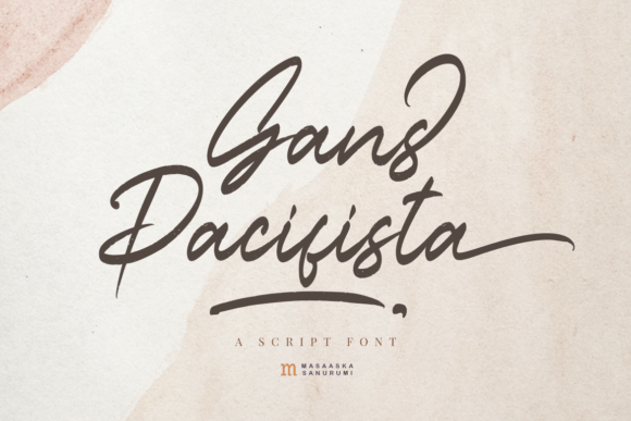 The Gans Pacifista Font: A Modern Script for Editorial Elegance