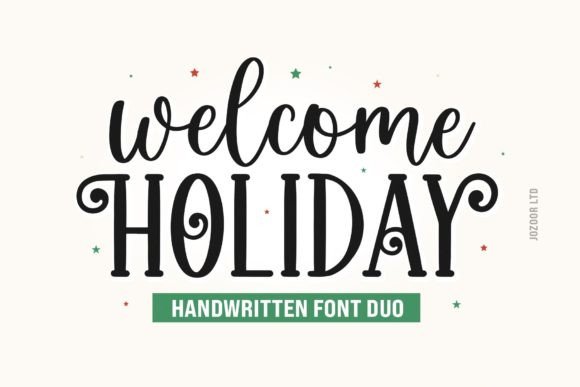 The Welcome Holiday Duo Font: A Dynamic Typographic Tool for Digital Design