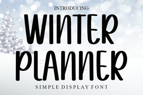 Winter Planner Font: A Natural Handwritten Typography for Digital Design
